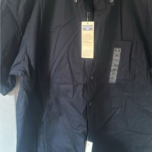 Dockers Men's Black Short sleeve dress shirt